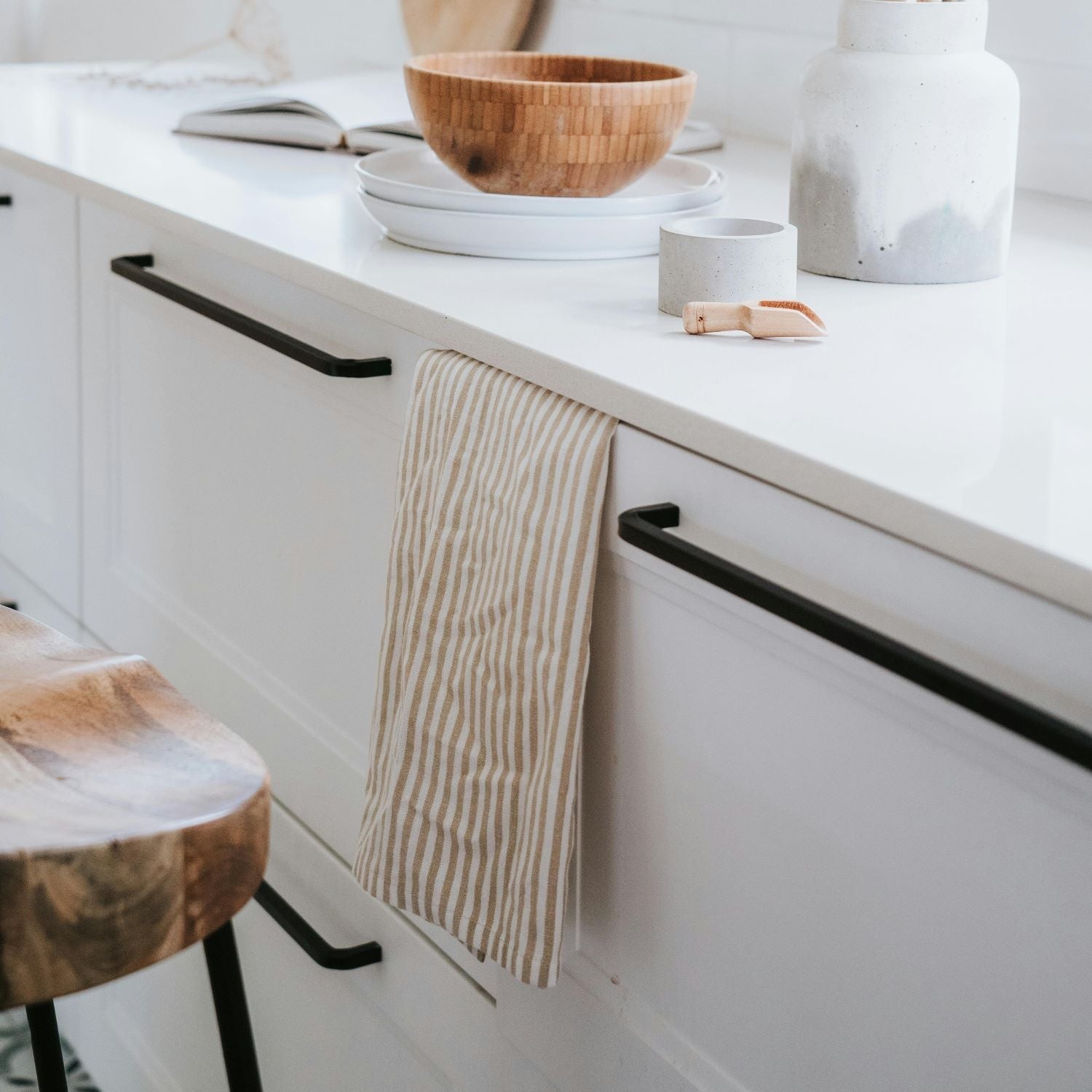 Kitchen tea towels for washing up and drying dishes.