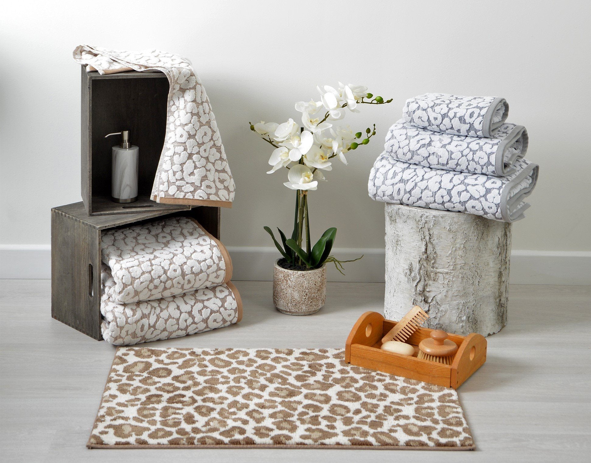 Animal print bath towel sets sale