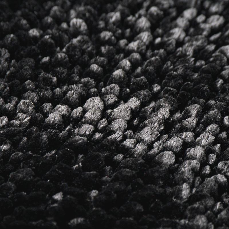 Black Bath Mat, luxury chenille bobble bath mats