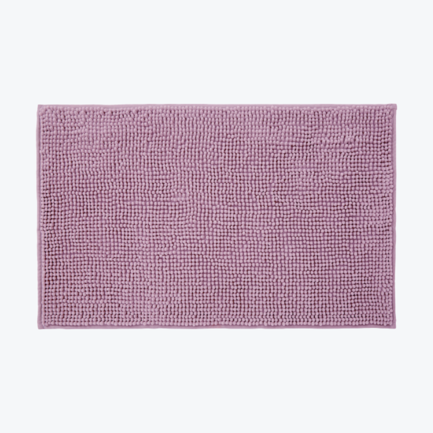 Heather purple basic chenille bobble bath mats, super soft and quick drying.