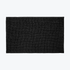 Black chenille bobble bath mats with non slip backing.