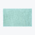 Mint blue bath mat with non slip backing. Super soft chenille bobble mats.