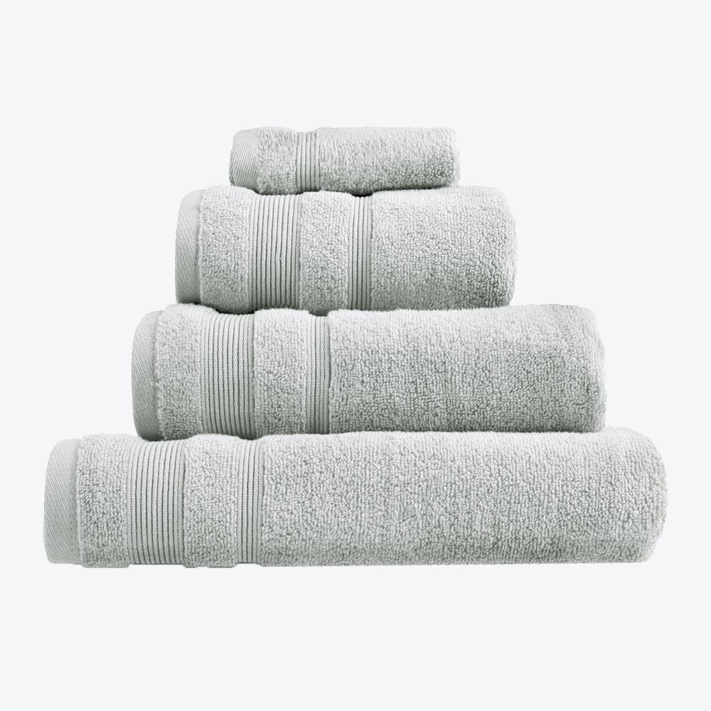 Dove Grey Egyptian Cotton Towel Bale Set - Premium Zero Twist Bathroom Towels (Hand Towel, Bath Towel, Bath Sheet, face Cloths).