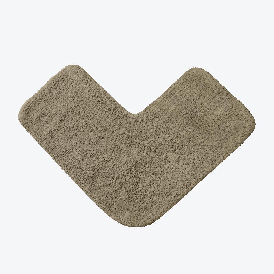 Mocha Brown Corner Shower Mat