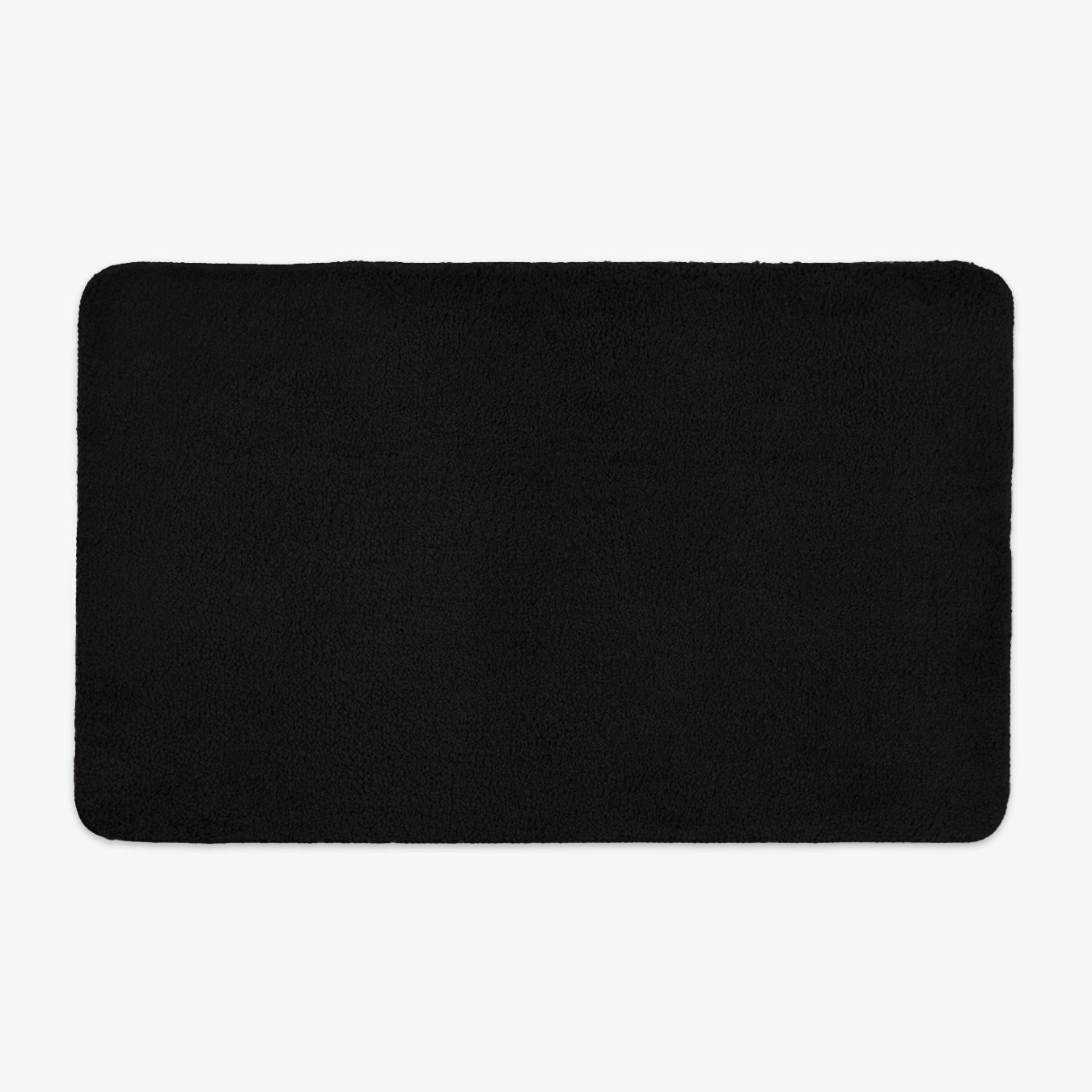 black microfibre bath mats