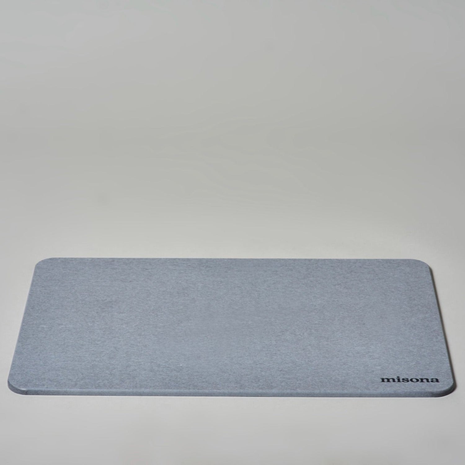 Grey diatomite mat, stone natural bath mat