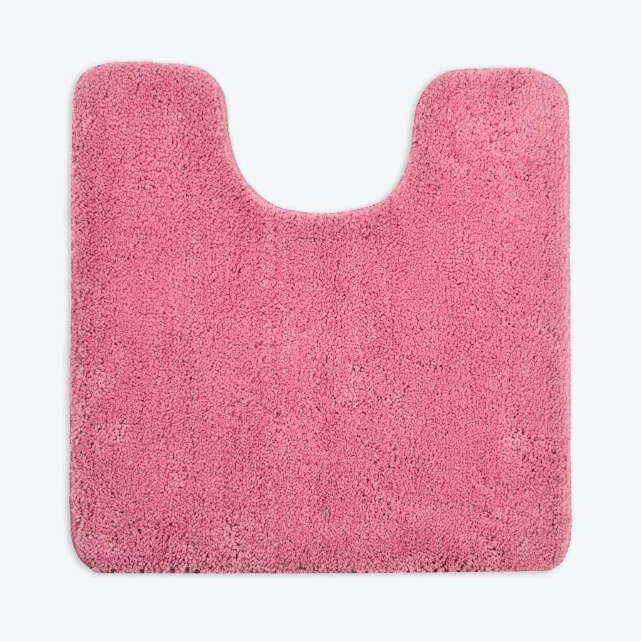 Pink pedestal mat, luxury microfibre.