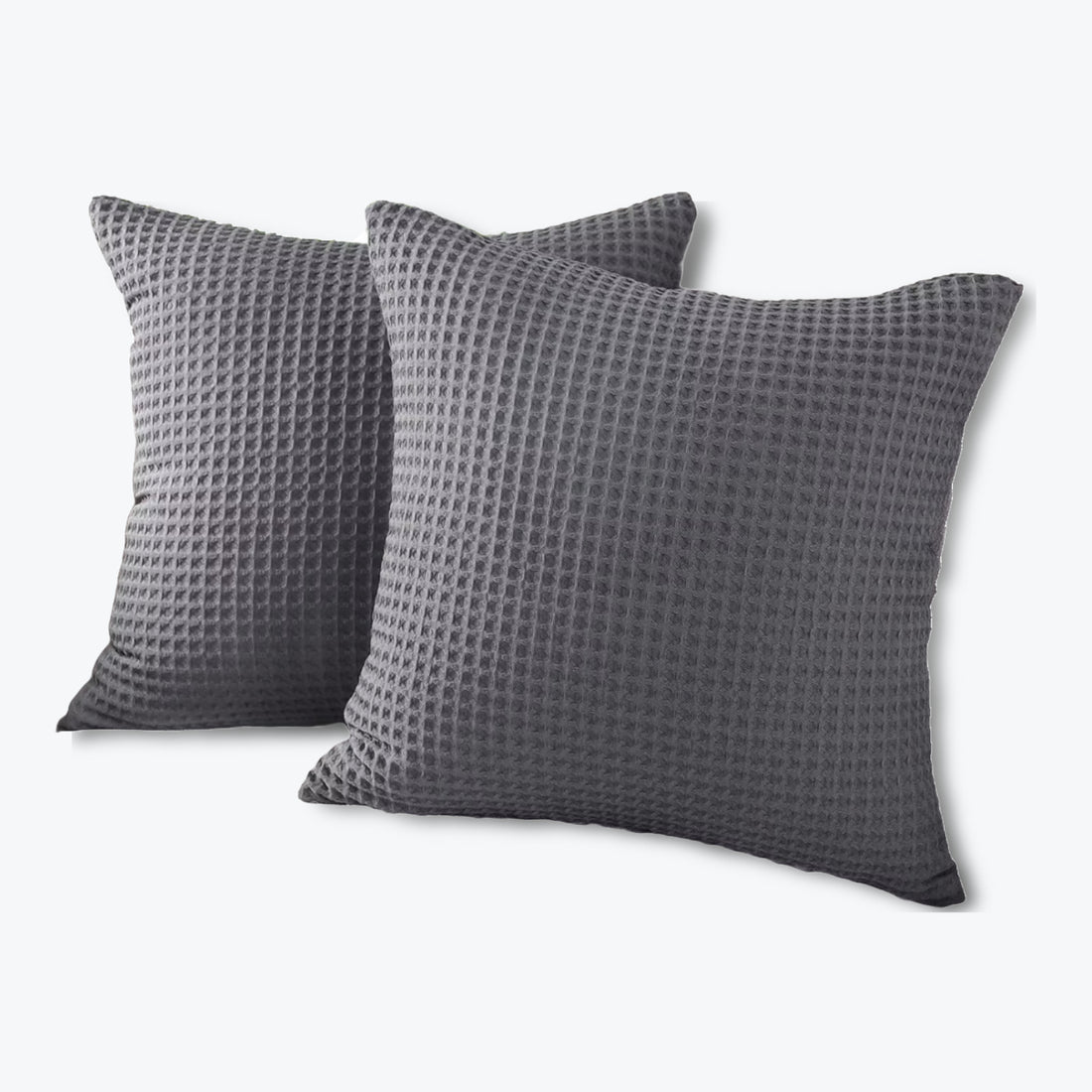 Hotel Waffle Cushion Covers - Two Pack