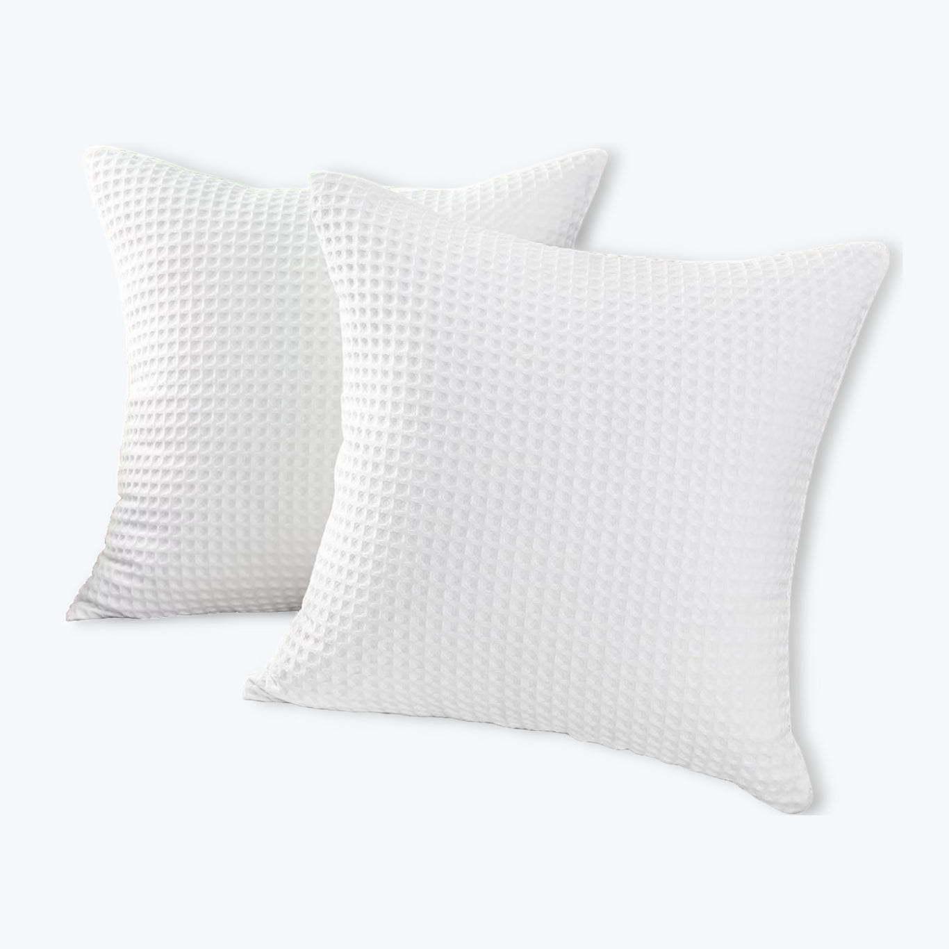 Hotel Waffle Cushion Covers - Two Pack