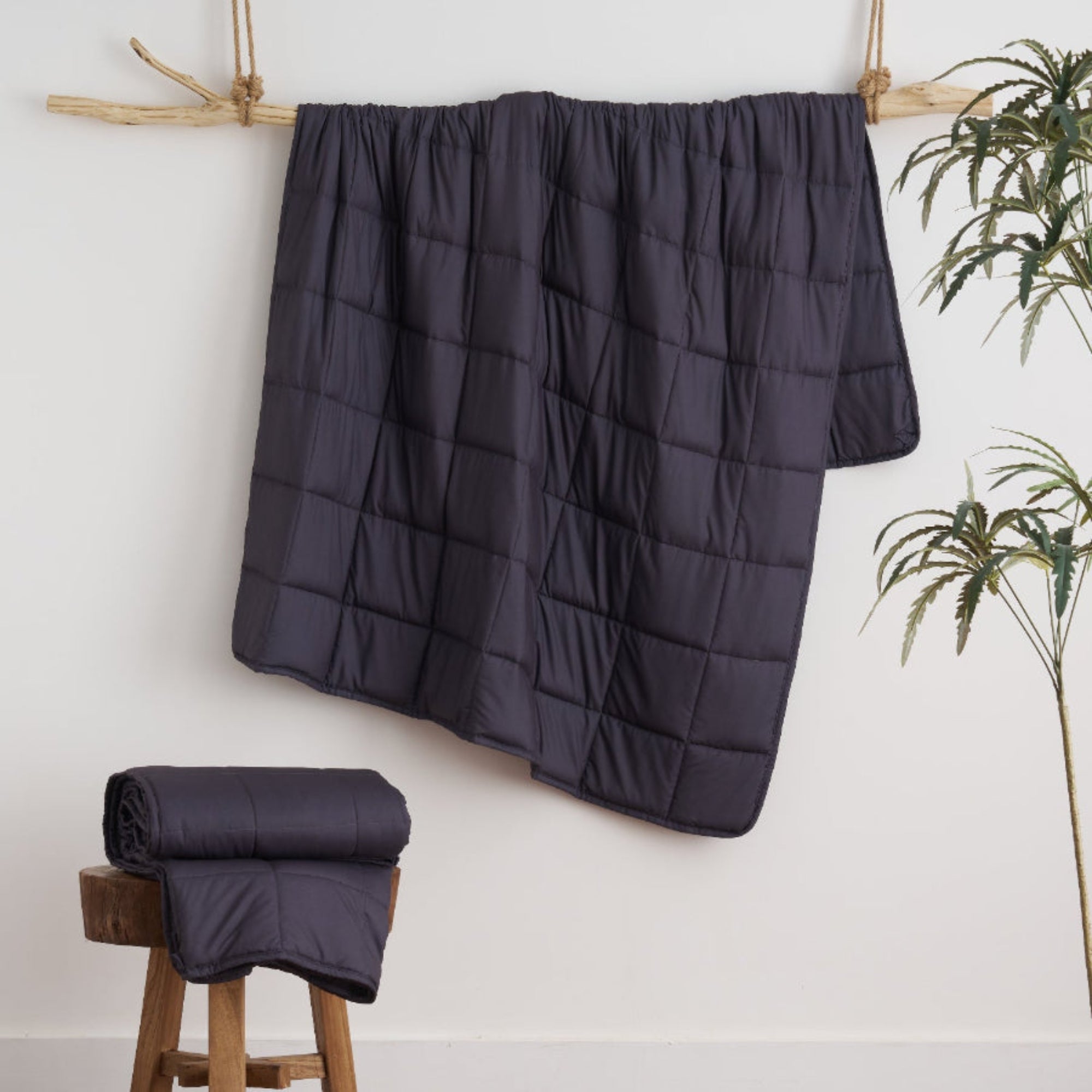 Weighted blanket to improve sleep and stress for those with ADHD or anxiety.