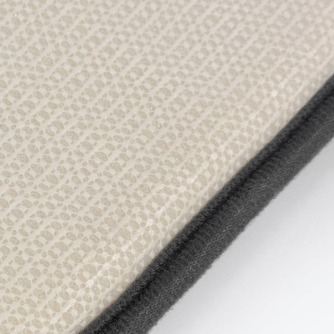 Grey non slip bath mats memory foam, set of two.