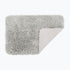 Grey non slip bath mat made from microfibre. Small 40 x 60cm size.