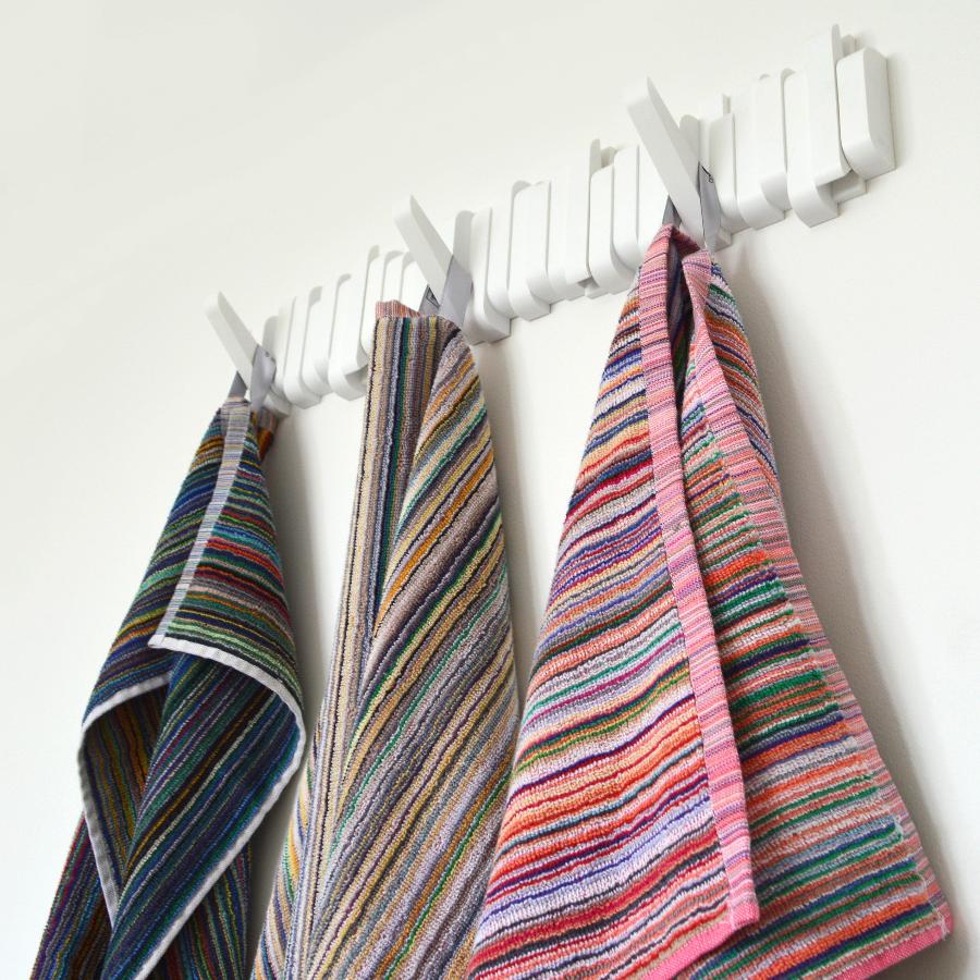 colourful striped towels, recycled cotton and sustainable