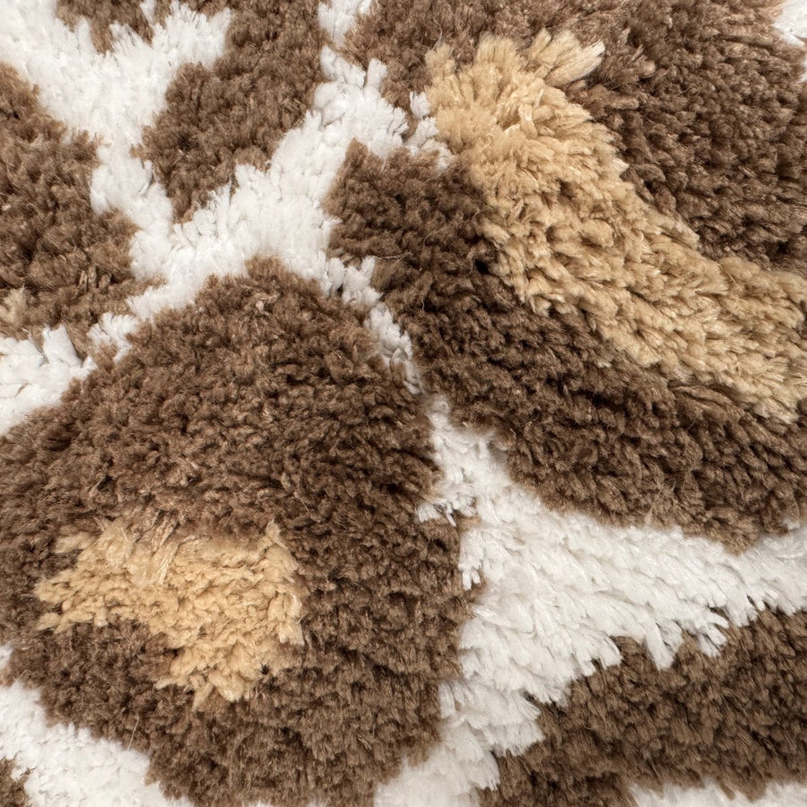 Neutral Leopard Print Bath Mat - Super Soft and Absorbent