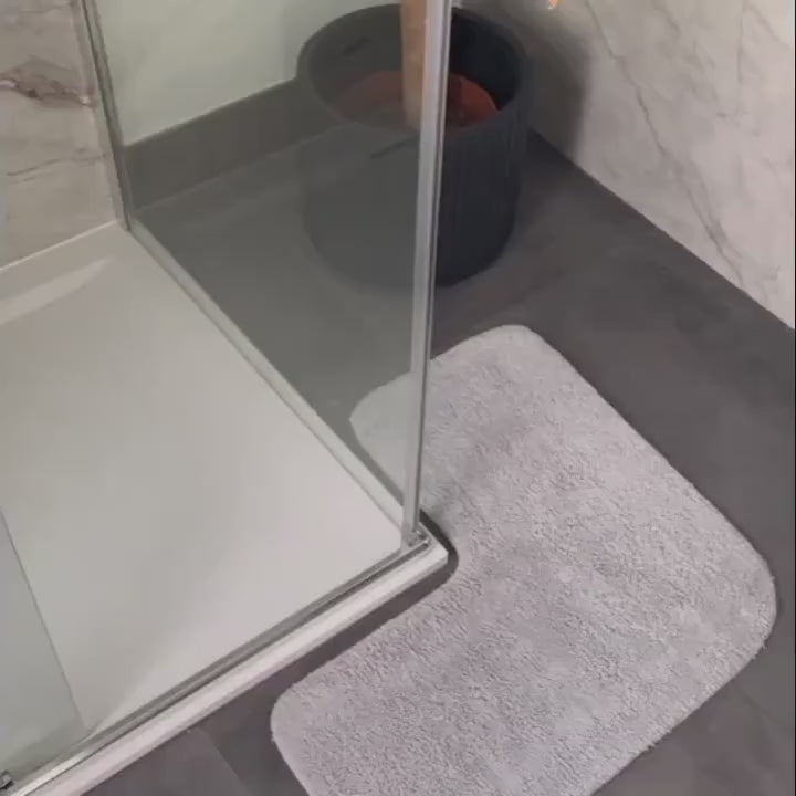 Corner Shower Mat - 100% Cotton