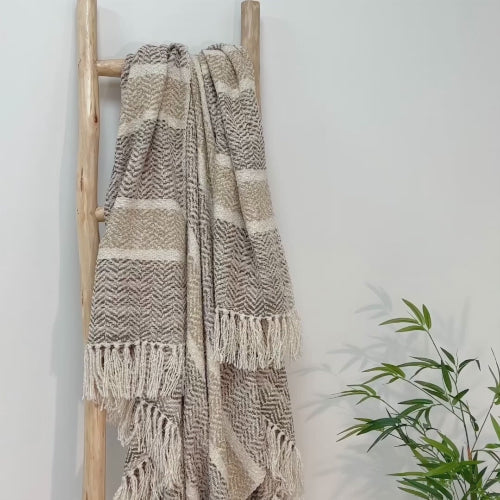 Savannah Chenille Herringbone Throw