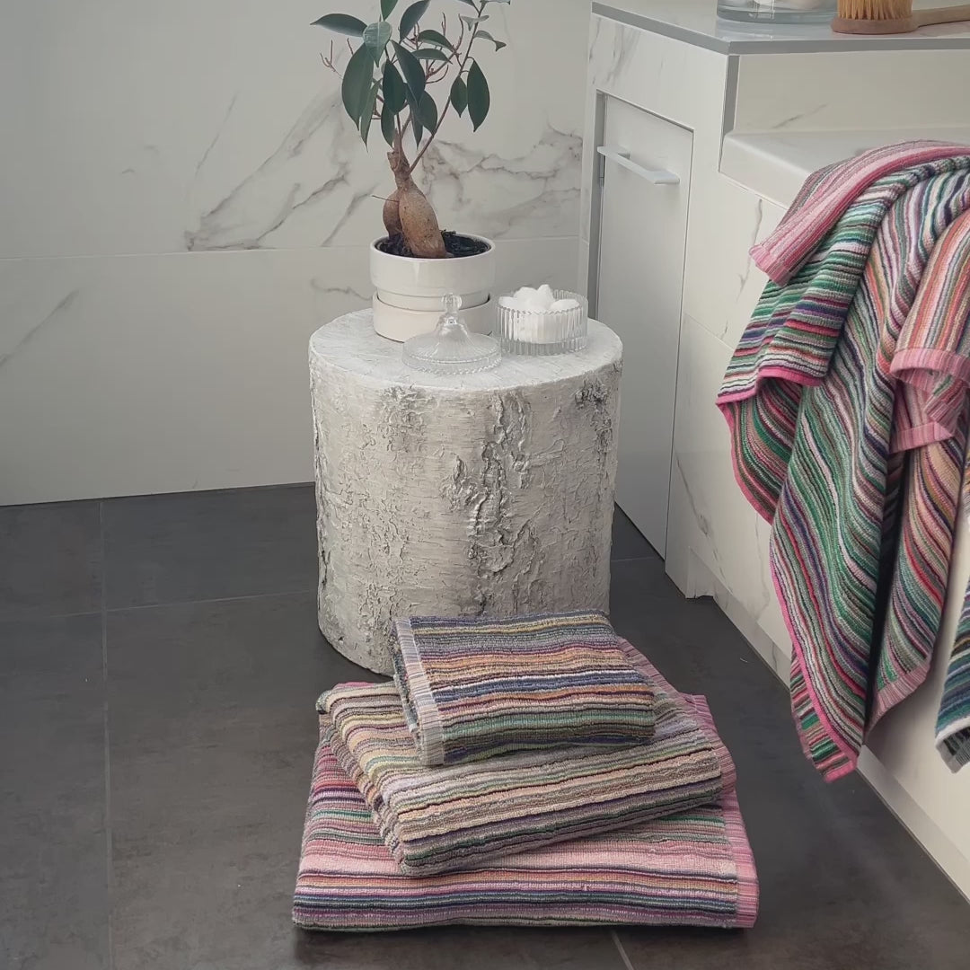 Multicoloured Recycled Cotton Towels - Quick Dry & Lightweight