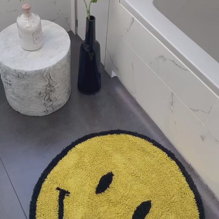 Smiley Rug Yellow