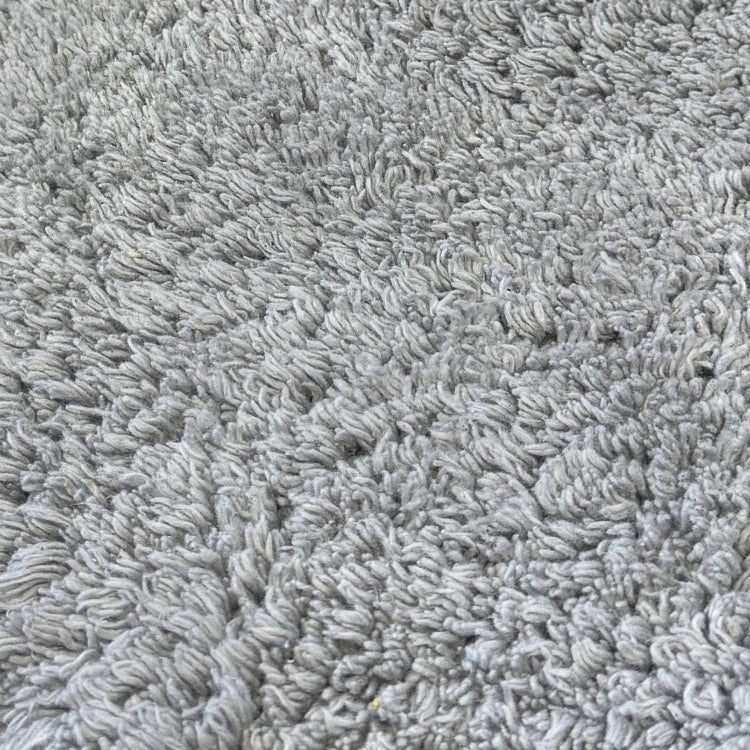 Dove grey cotton bathroom mats set