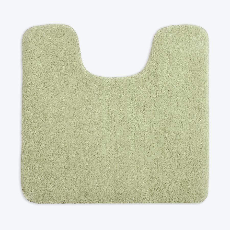 Sage green pedestal mat, luxury microfibre.