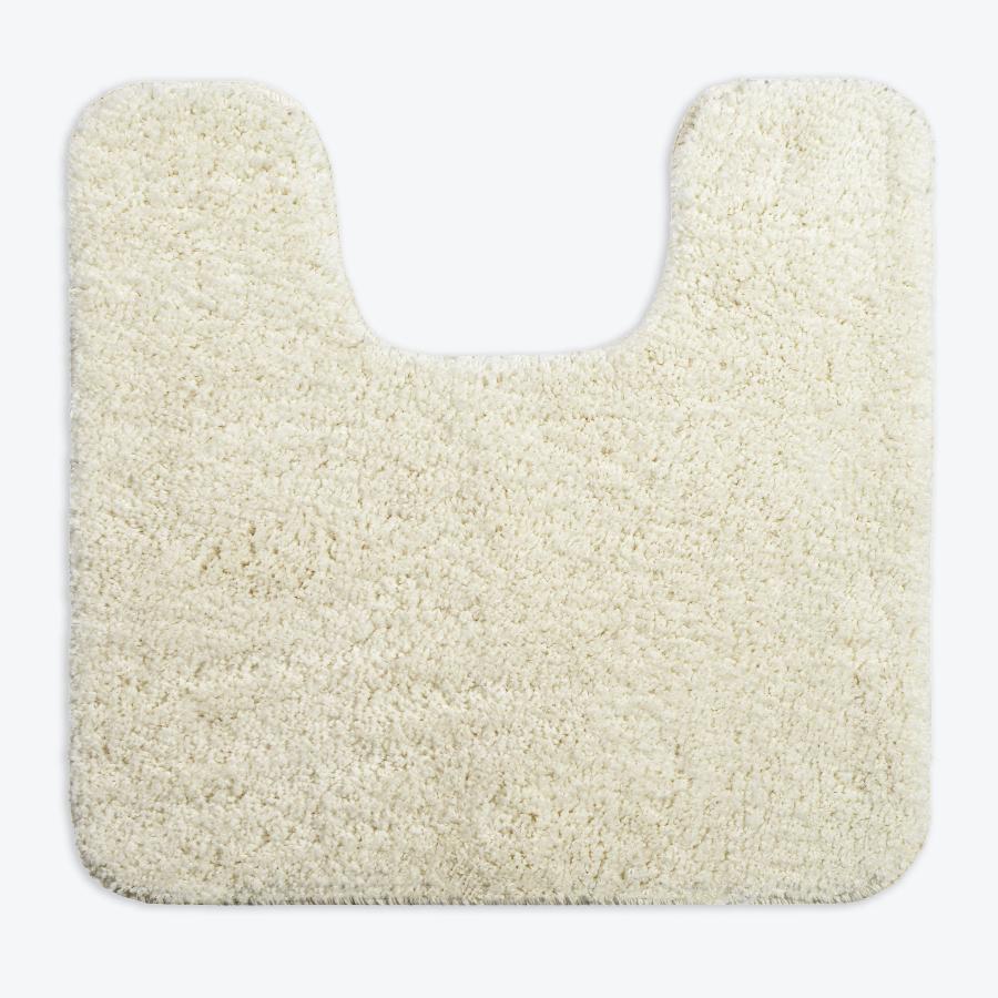 Cream pedestal mat, luxury microfibre.