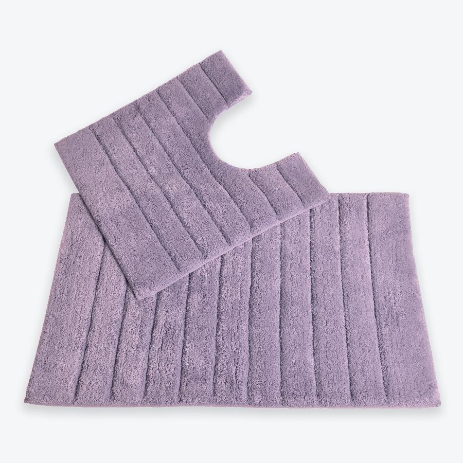 Heather Bathroom Set - 2pc Bath Mat and Pedestal Mat