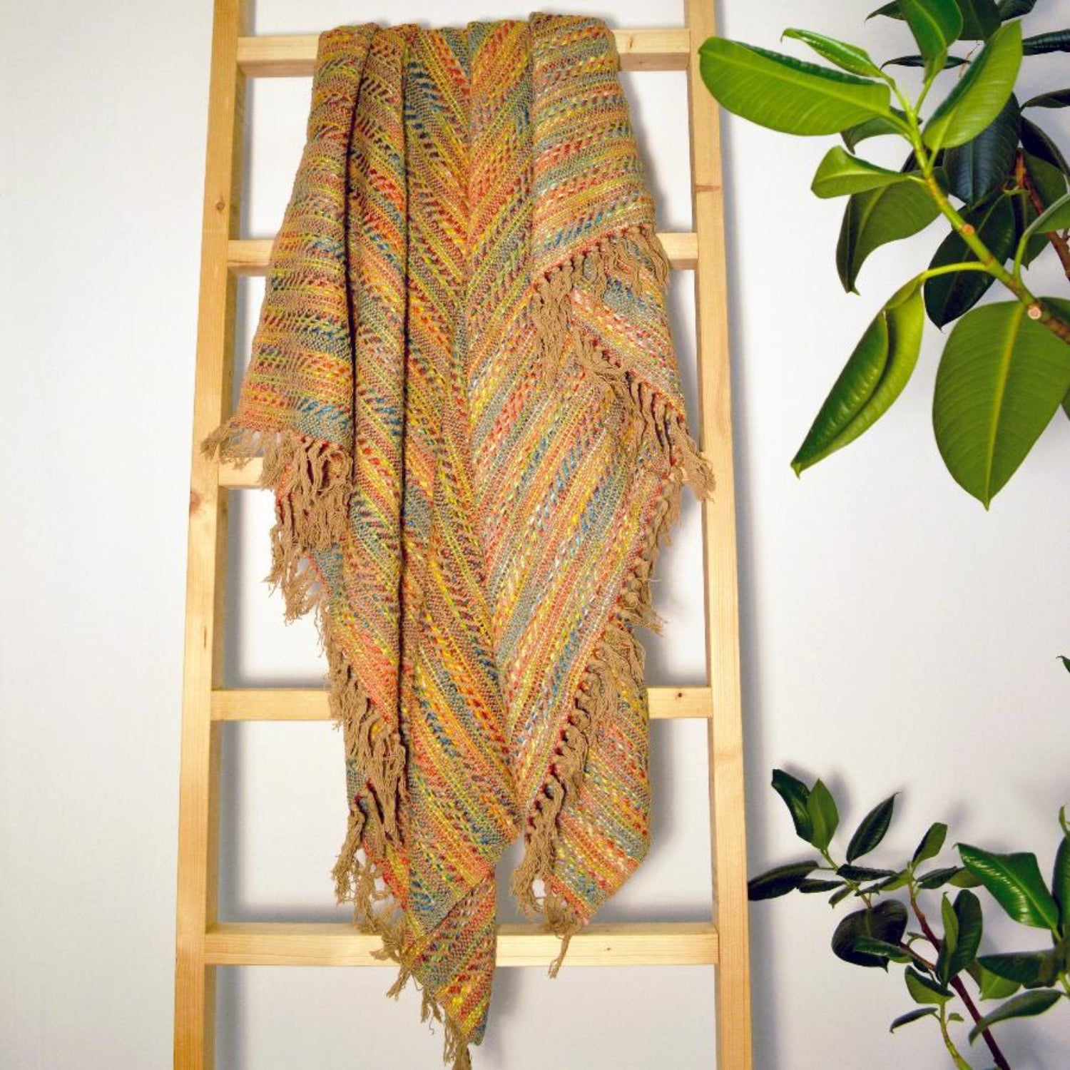 Rainbow Colourful Banjara Throw