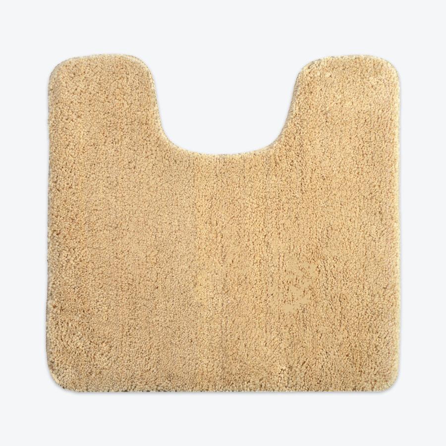 Beige pedestal mat, luxury microfibre.