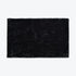 Chenille black bath mat super soft shaggy bobble bathmats.