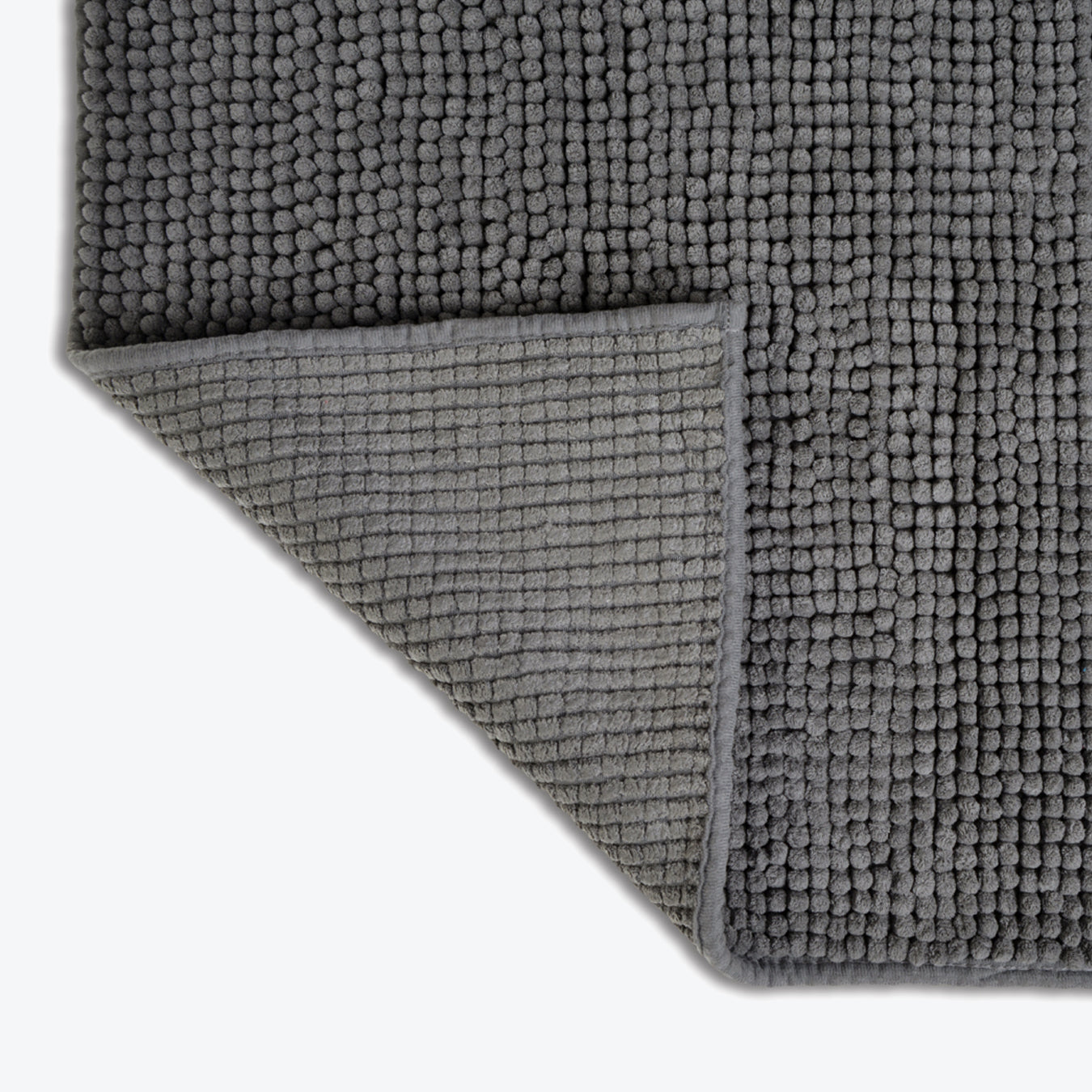 Chenille Bobble Bath Mat - Super Soft Microfibre &amp; Non-Slip