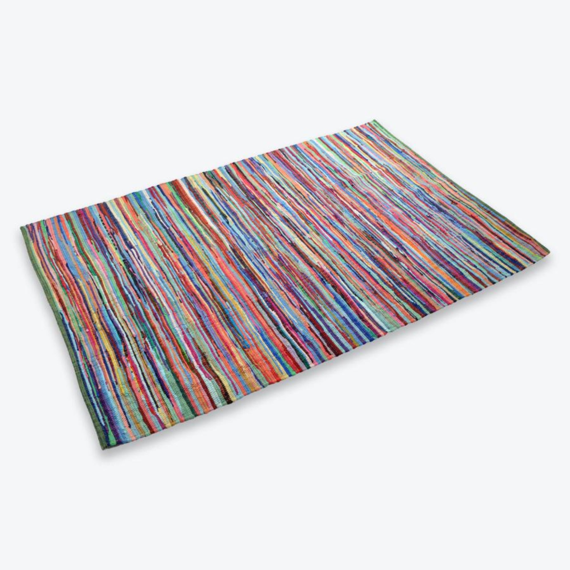 Chindi rag rug UK, large accent rug 120 x 180cm