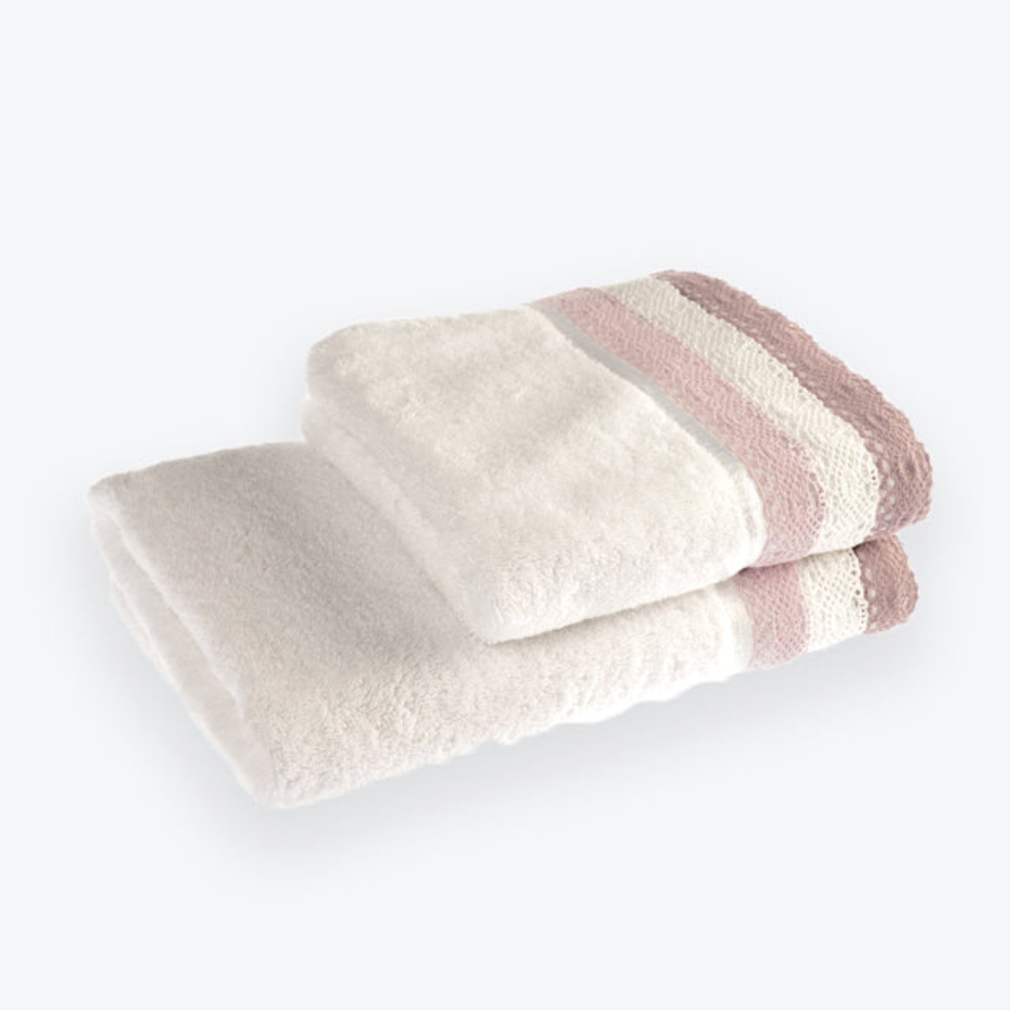 Lauren Lace Edge Vintage Cotton Bath Towels