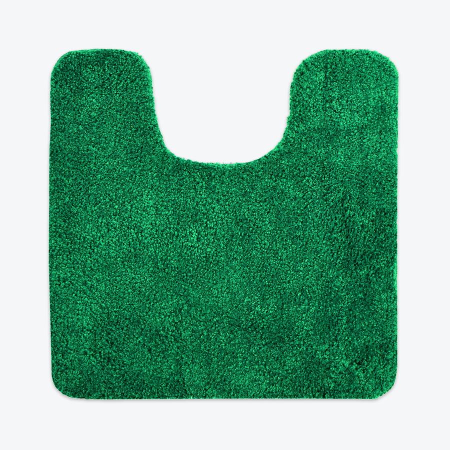 Green pedestal mat, luxury microfibre.