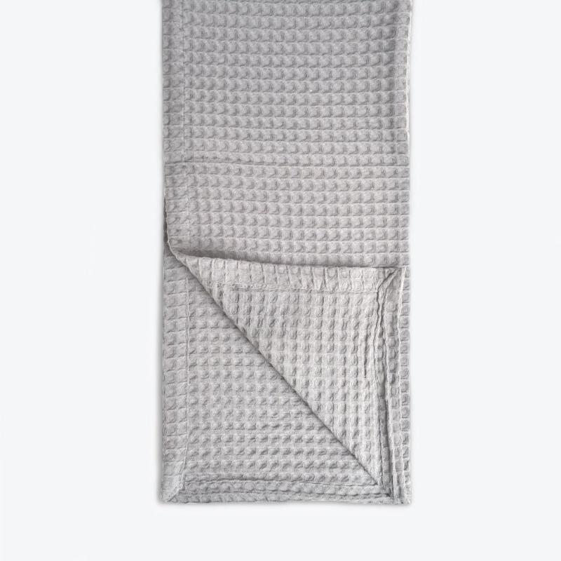 Dove Grey Waffle Bedspread - Premium Bedroom Throw