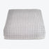 Dove Grey Premium Waffle Throw made from cotton. Hotel bedspread in grey for comfort and style all year.