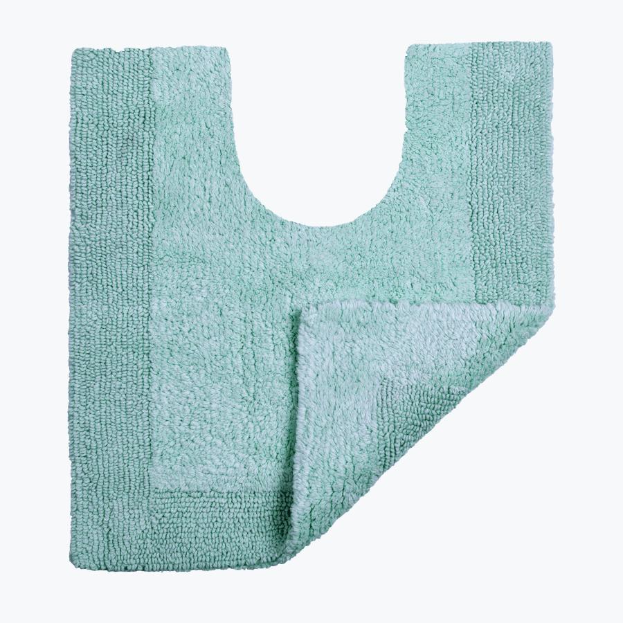 Duck Egg Reversible Toilet Mat - Super Soft Cotton Pedestal Mat