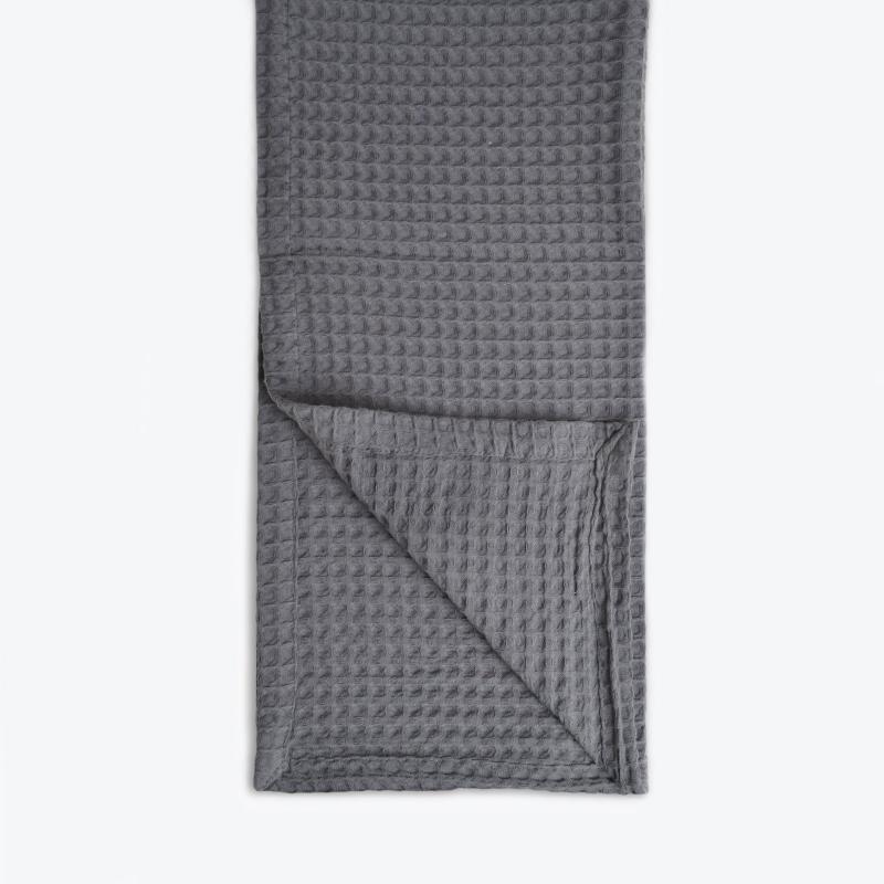 Charcoal Waffle Bedspread - Premium Bedroom Throw made from cotton.