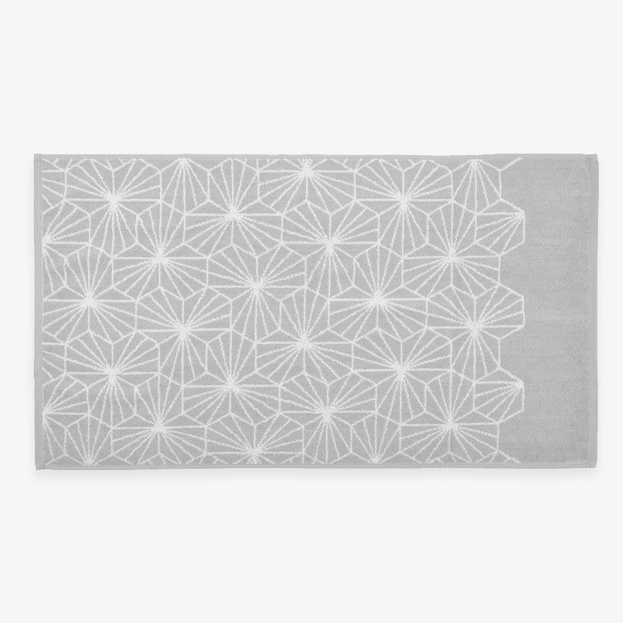Grey Geometric Towels Patterned Stylish Bathroom Towel
