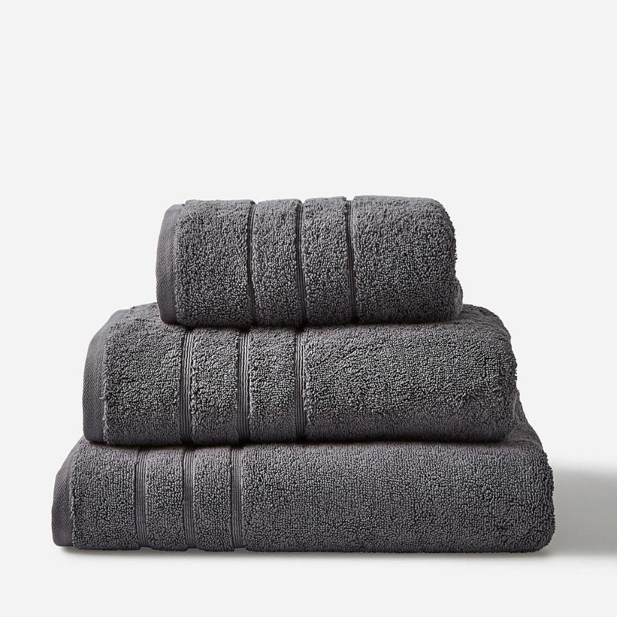 Quality Hotel Towels - Charcoal Grey Bathroom Towels which are the same quality as towels in hotels.