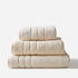 Luxury Hotel Towels - Cream Bathroom Towels in 3 sizes, hand towel, bath towel and bath sheet.