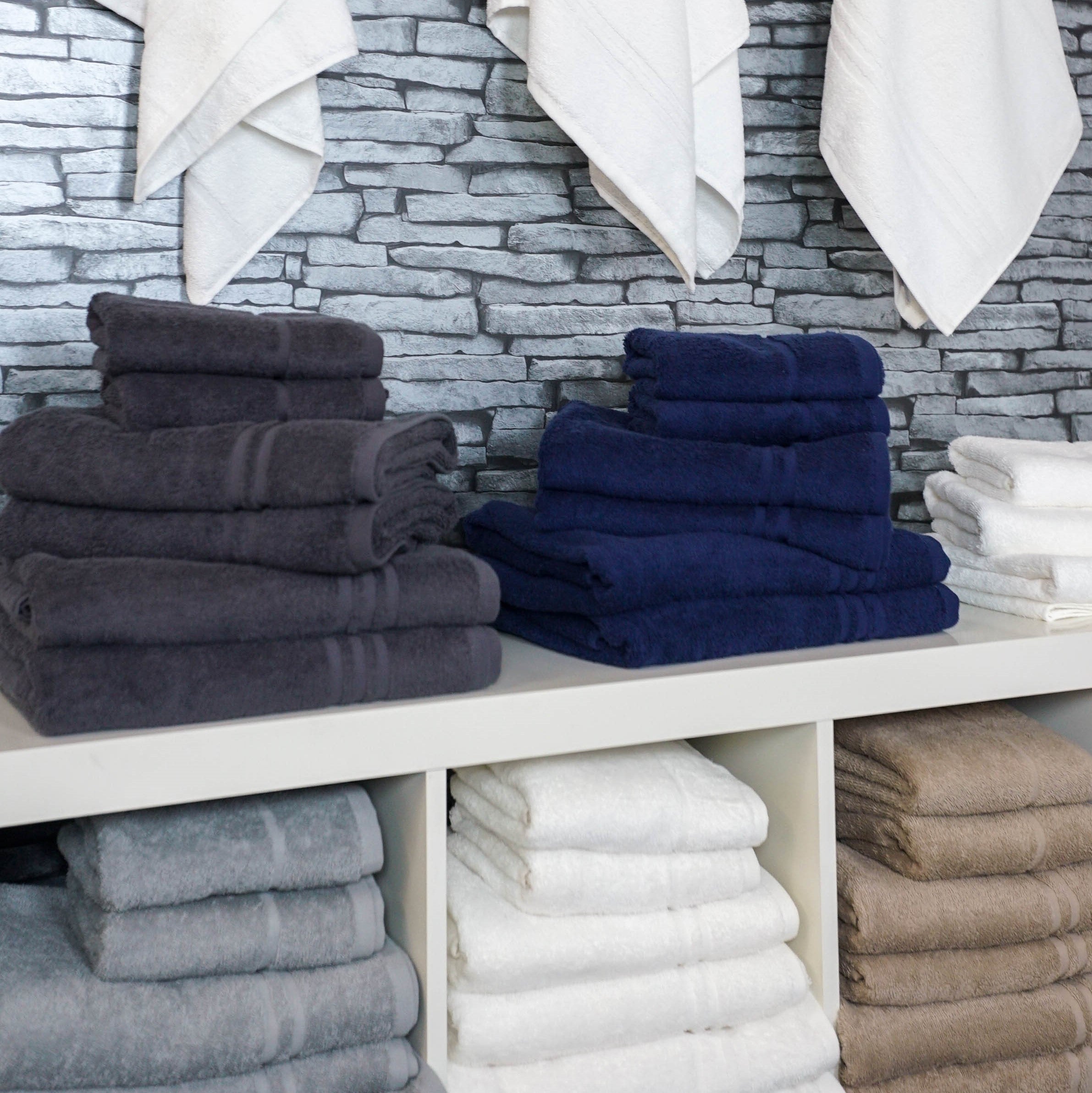 Hotel Quality 6pc Towel Bundle Set - Face Cloths, Hand Towels, Bath Towels