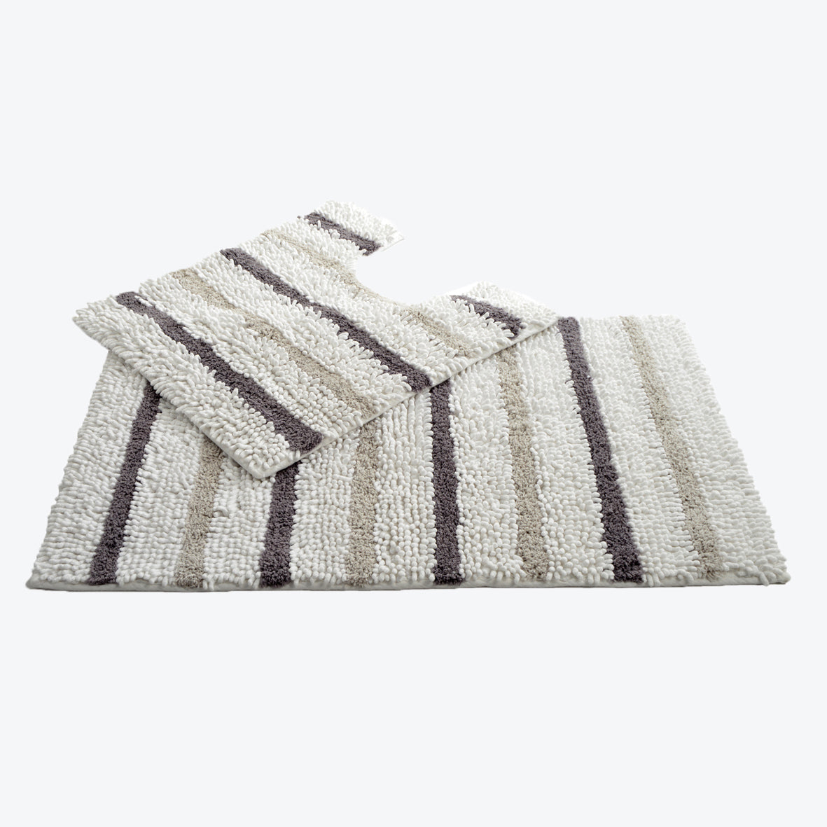 Juno Cut Pile Bath and Pedestal Mat Set