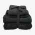 Charcoal Bath Mat and Towels Bathroom Set - Luxury 4pc Bale