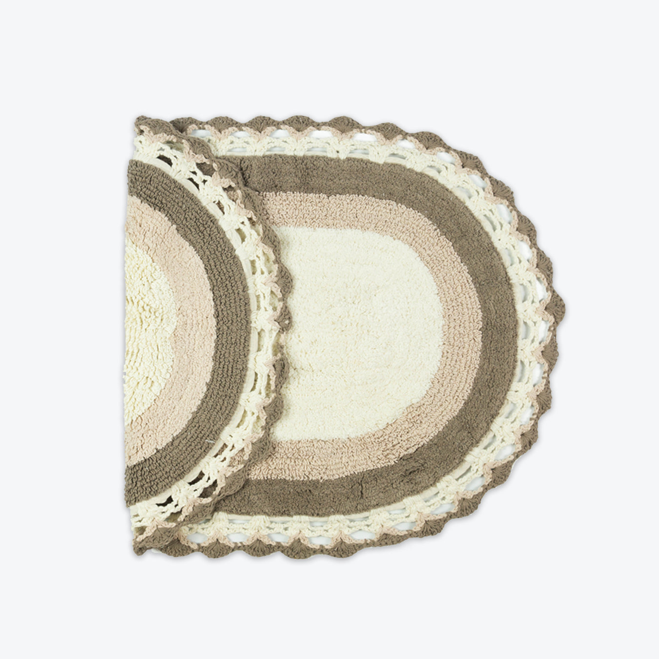 Lauren Lace Edge Vintage Cotton Bath Mat