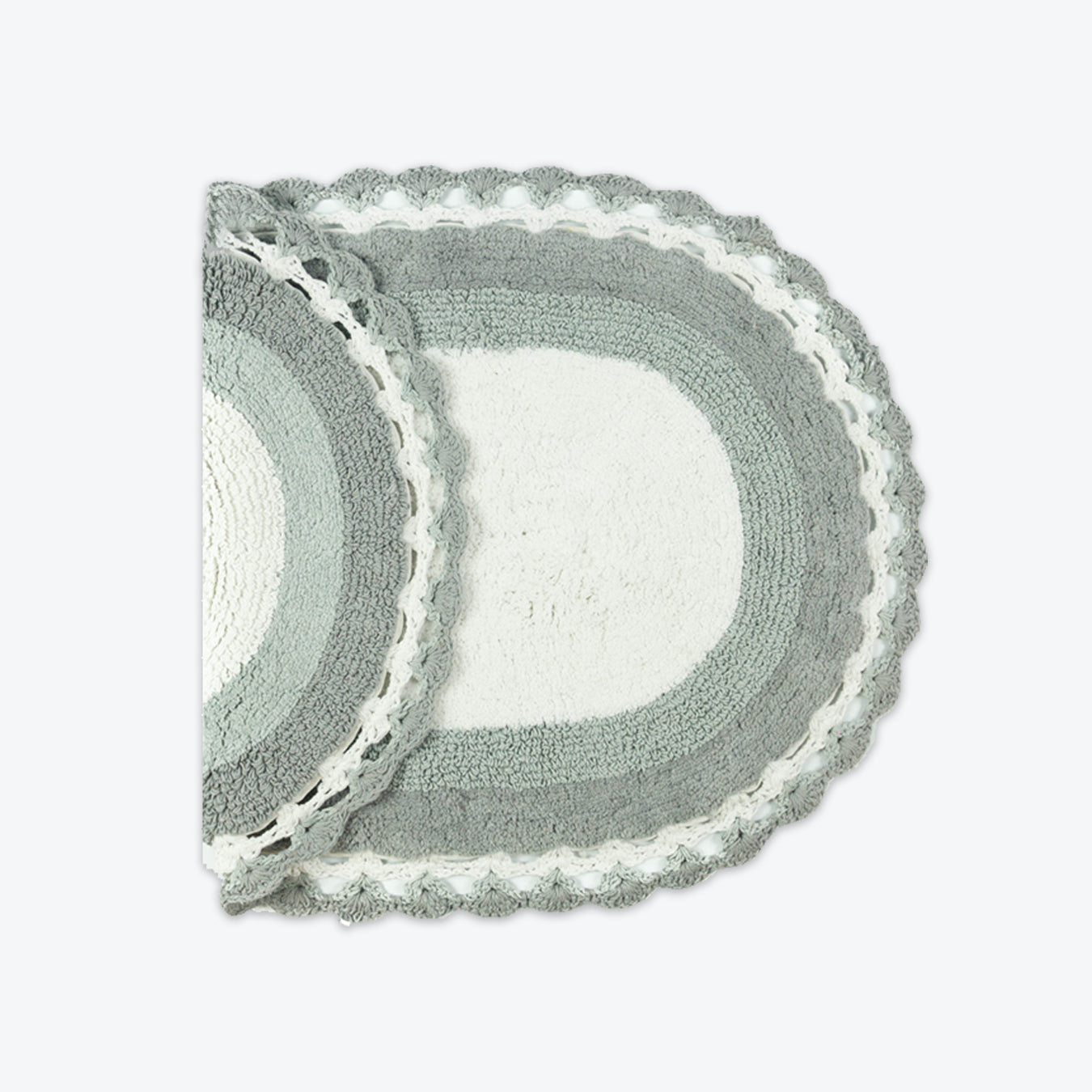 Lauren Lace Edge Vintage Cotton Bath Mat