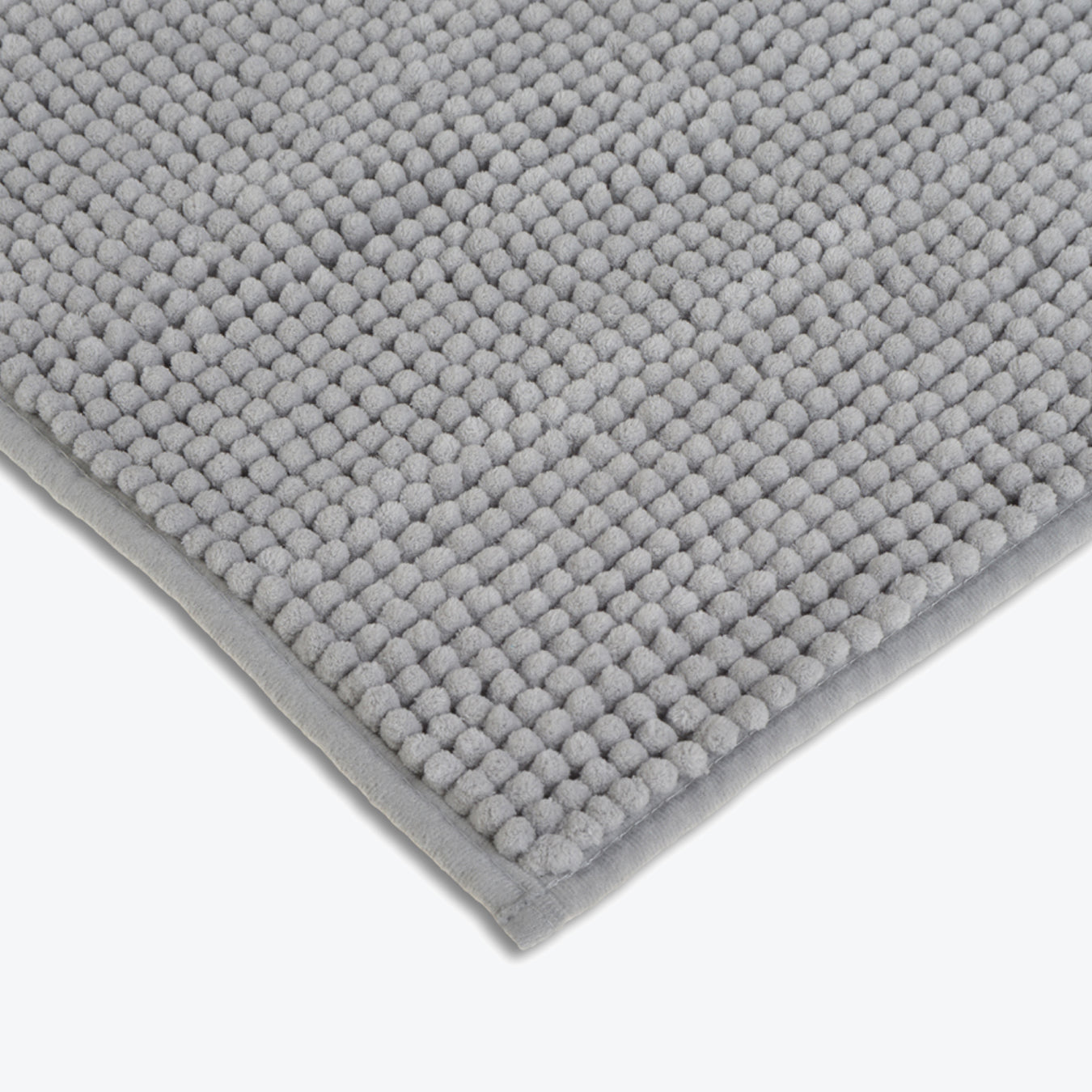 Chenille Bobble Bath Mat - Super Soft Microfibre &amp; Non-Slip