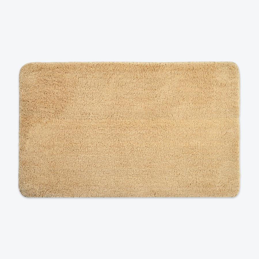 Beige Microfibre Bath Mat - Premium Bathroom Rug