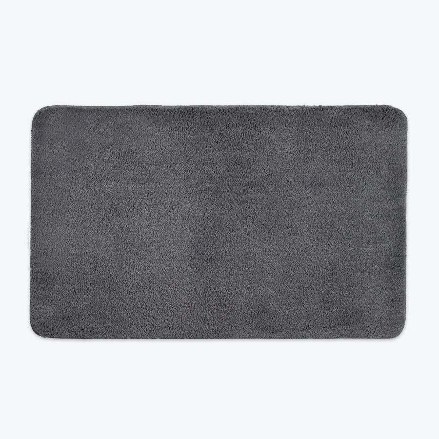 Charcoal Grey Microfibre Bath Mat - Premium Bathroom Rug