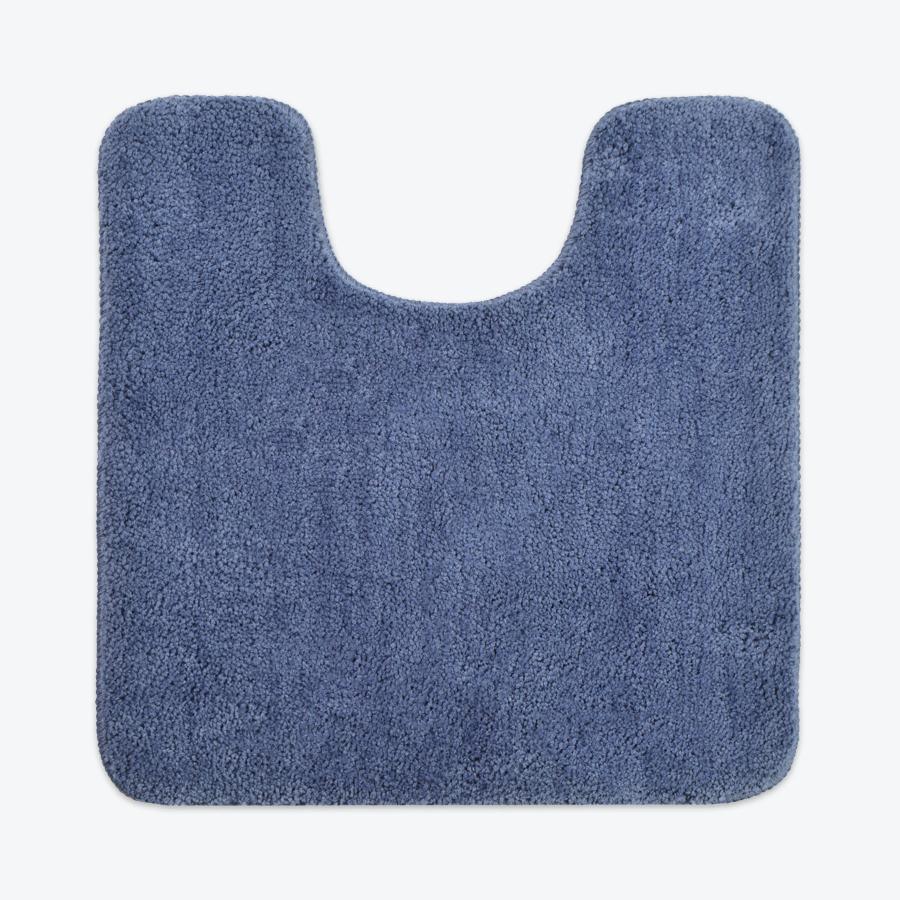 Blue pedestal mat, luxury microfibre.