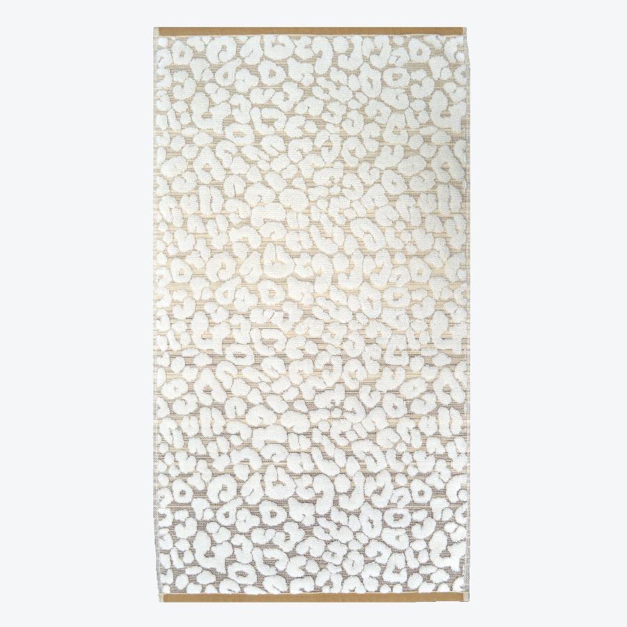 Natural/Beige Leopard print towel - Stylish patterned towels for the bathroom
